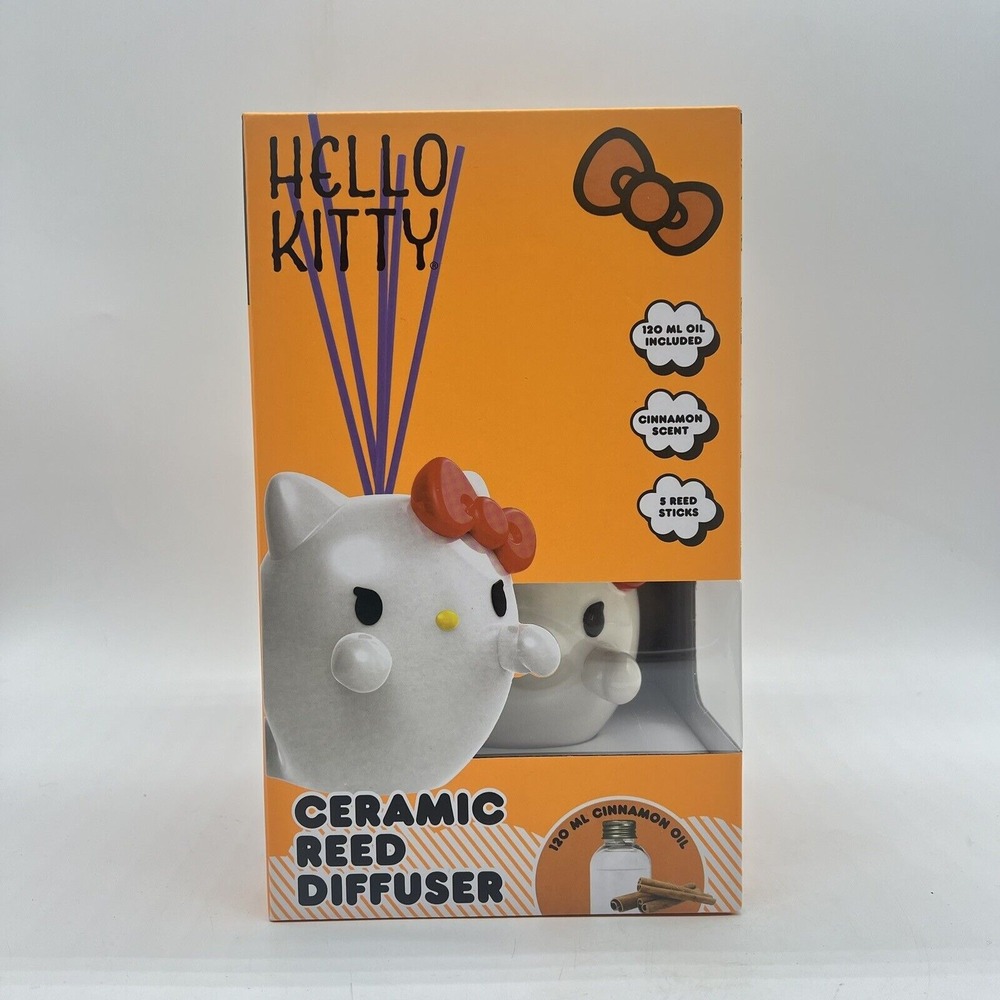 Hello Kitty Halloween 2024 Reed Diffuser Ghost Kitty Cinnamon Scented New